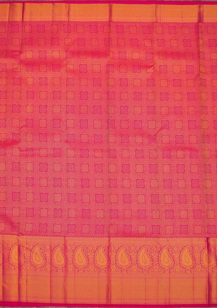 Onion Pink Zariwork Pure Silk Saree