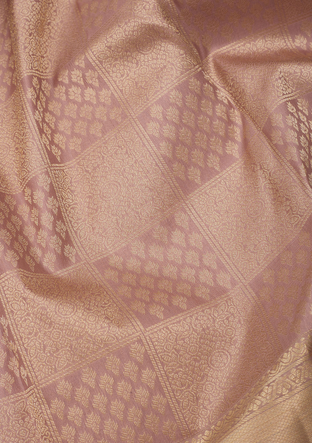Onion Pink Zariwork Pure Silk Saree