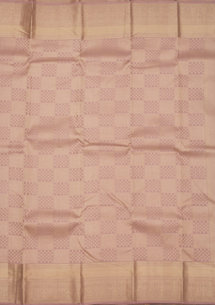 Onion Pink Zariwork Pure Silk Saree