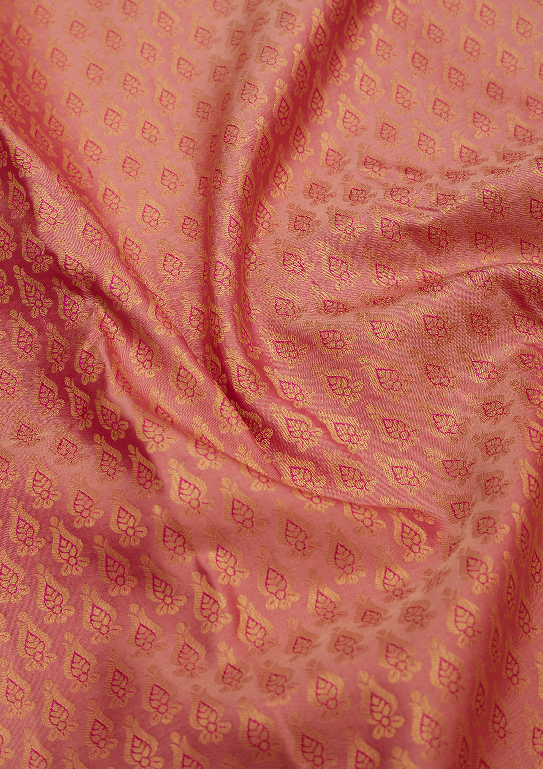 Onion Pink Zariwork Pure Silk Saree