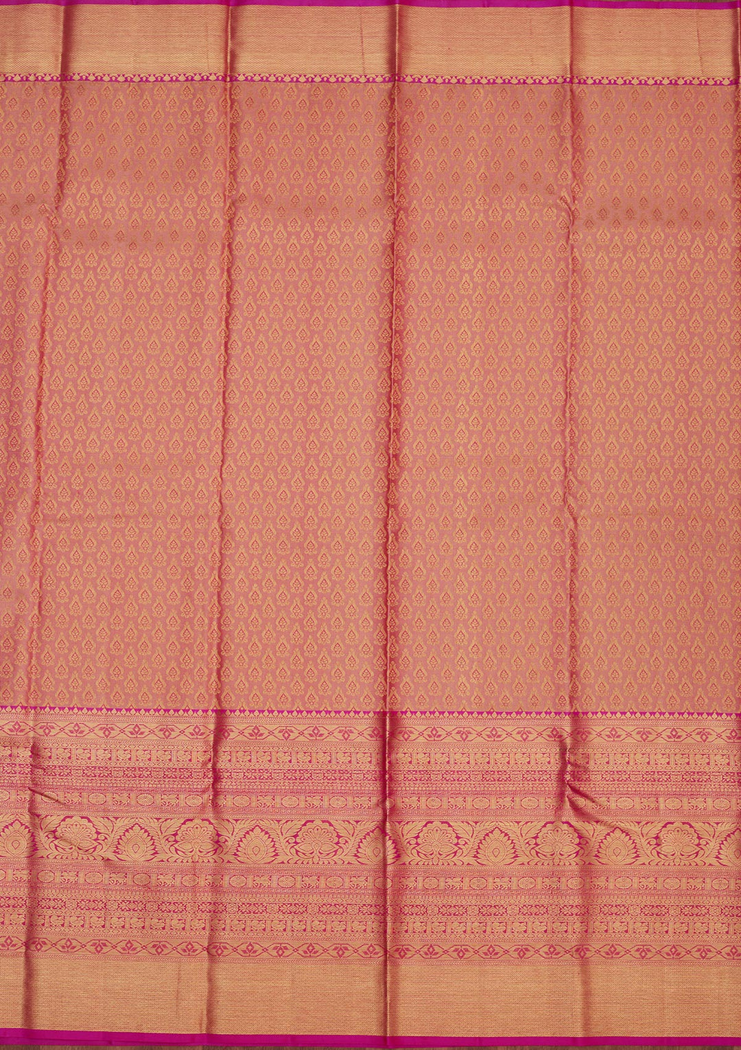 Onion Pink Zariwork Pure Silk Saree