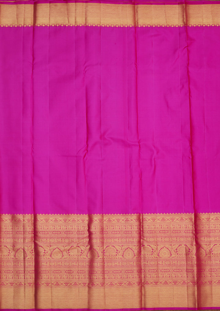 Onion Pink Zariwork Pure Silk Saree