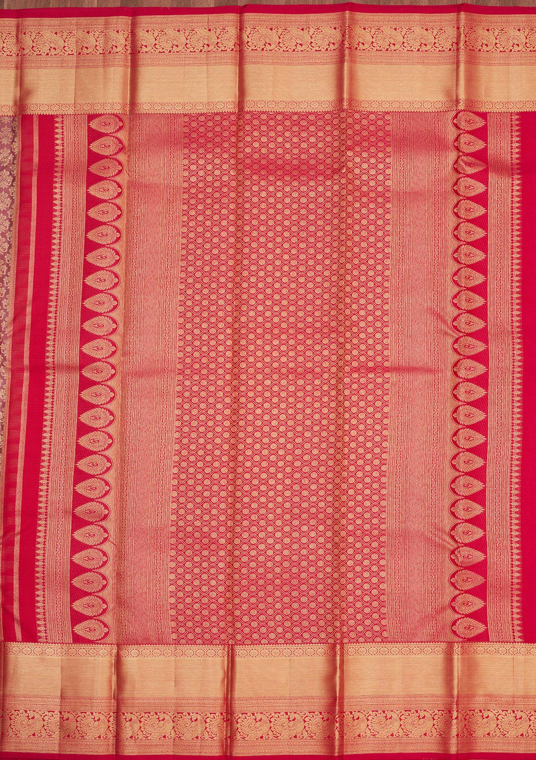 Onion Pink Zariwork Pure Silk Saree