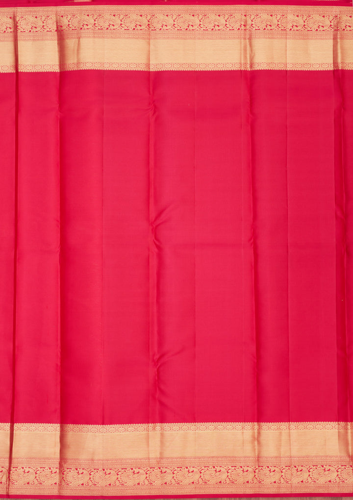 Onion Pink Zariwork Pure Silk Saree