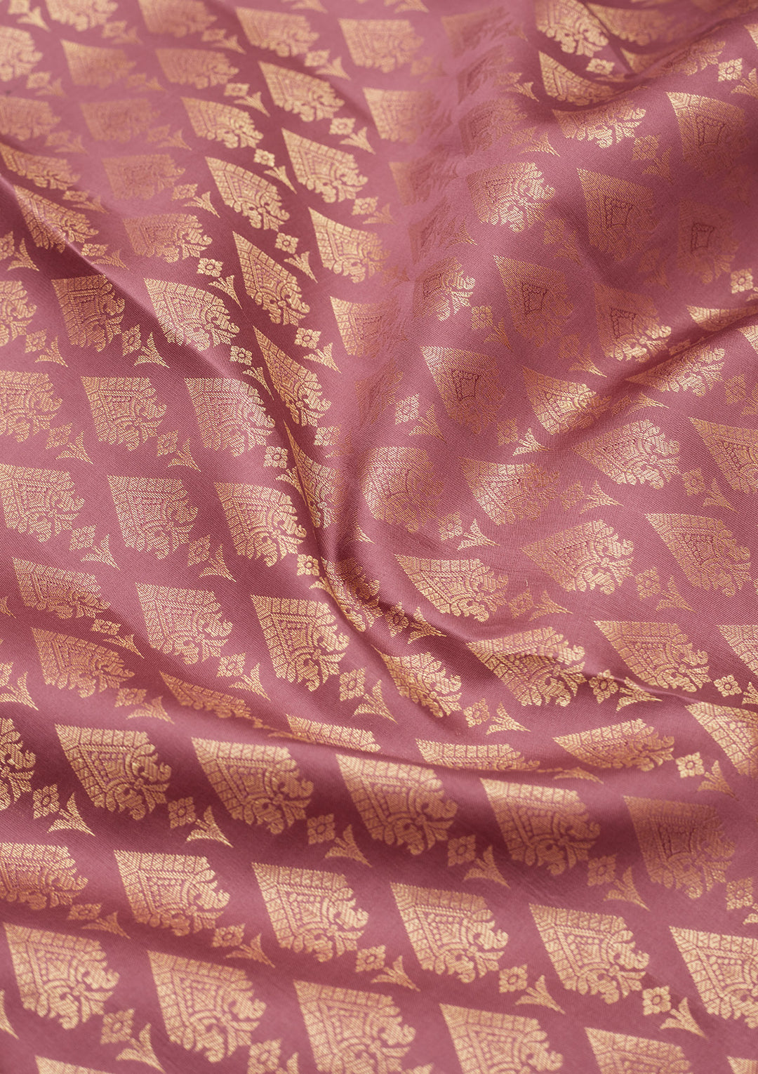 Onion Pink Zariwork Pure Silk Saree
