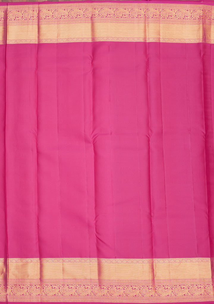 Onion Pink Zariwork Pure Silk Saree