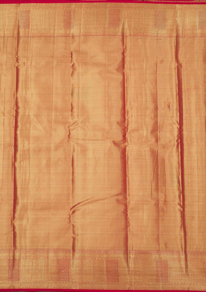 Onion Pink Zariwork Pure Silk Saree
