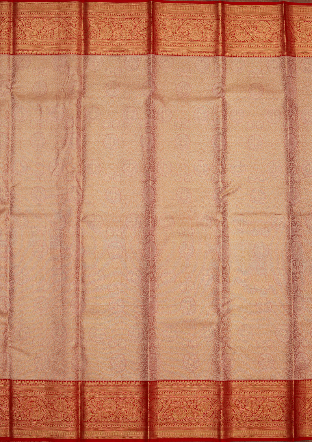 Onion Pink Zariwork Pure Silk Saree