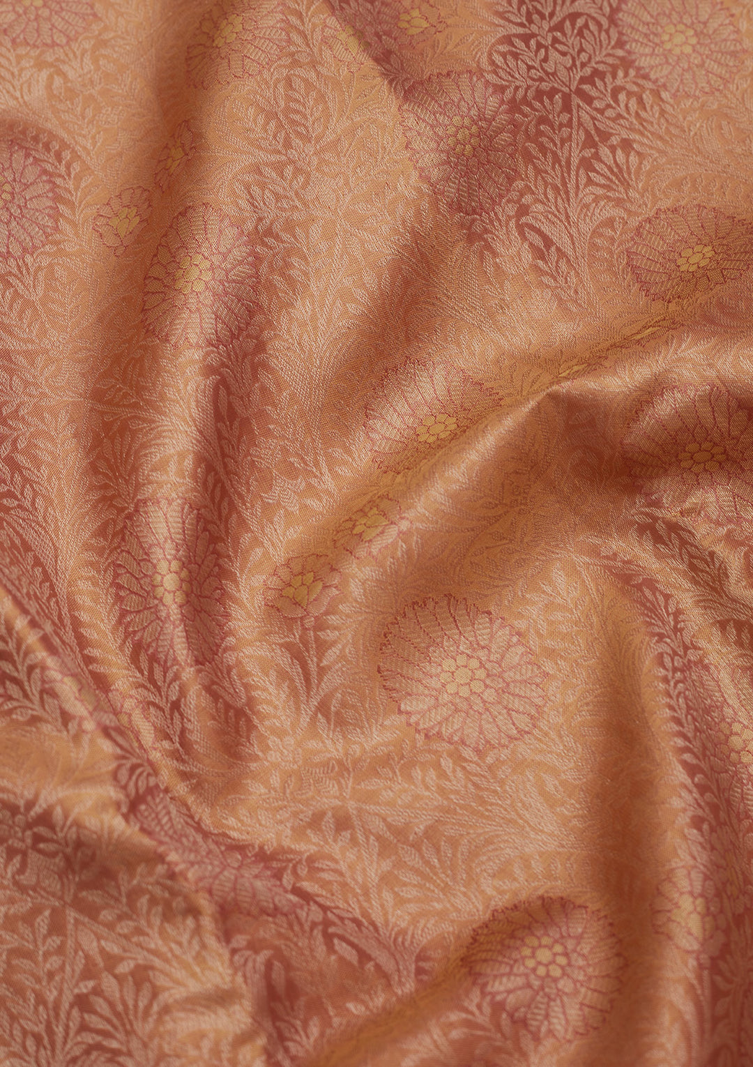 Onion Pink Zariwork Pure Silk Saree