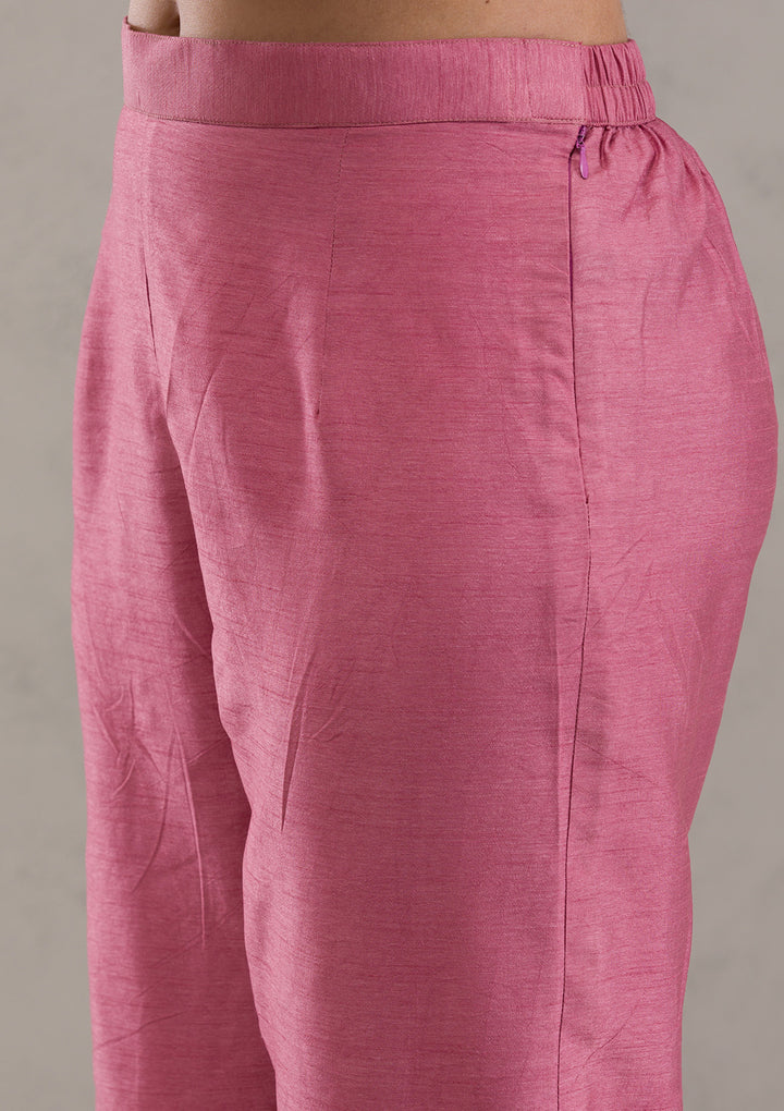 Onion Pink Cutdana Georgette Readymade Anarkali Suit