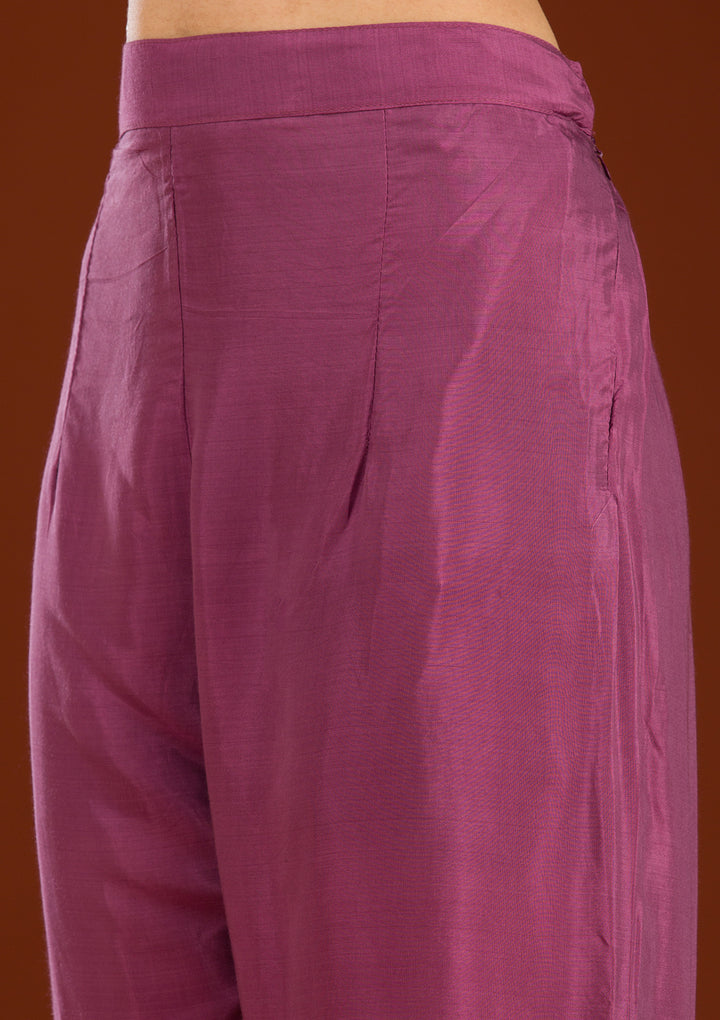 Onion Pink Cutdana Georgette Readymade Salwar Suit