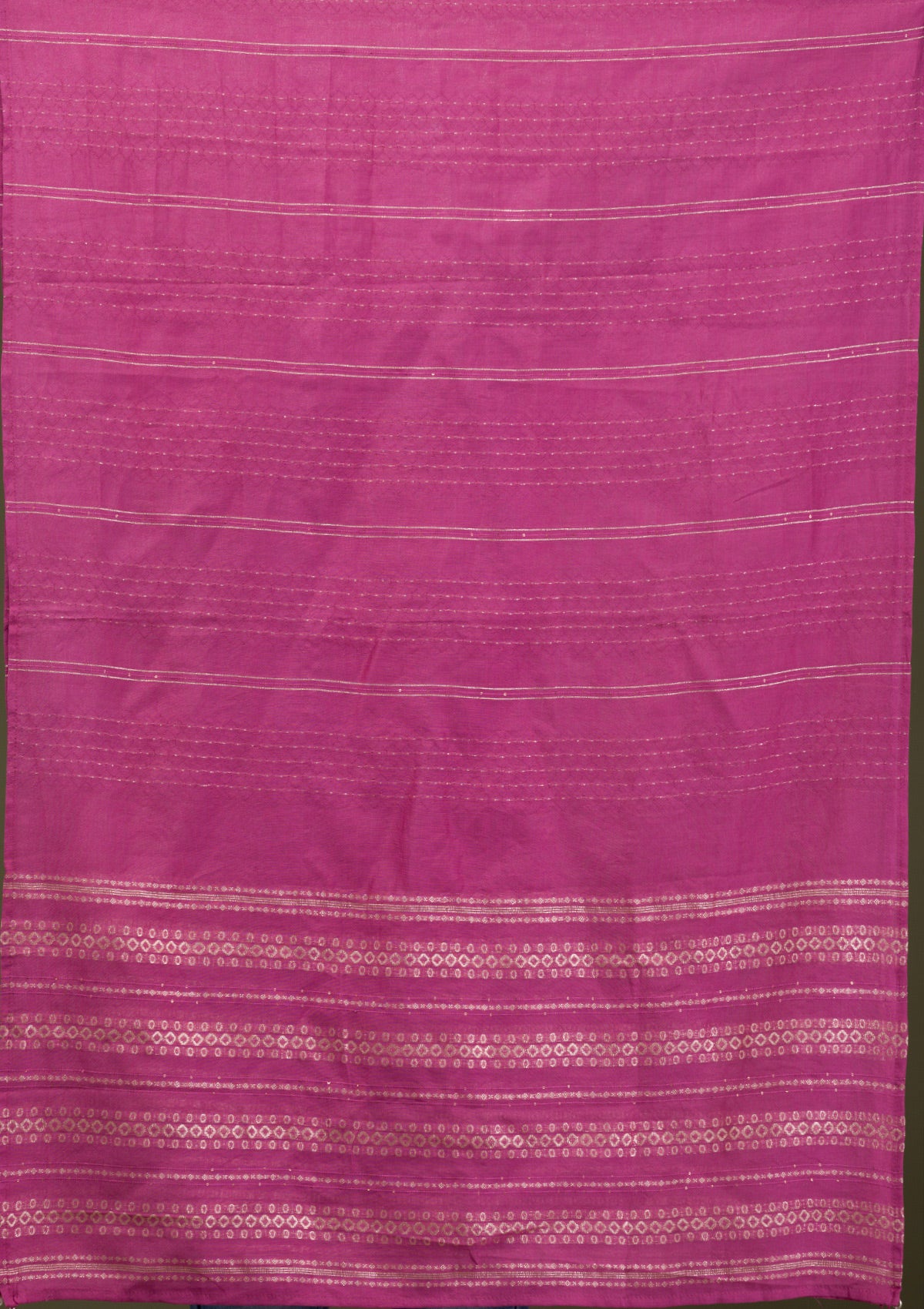 Onion Pink Zariwork Art Silk Readymade Salwar Suit