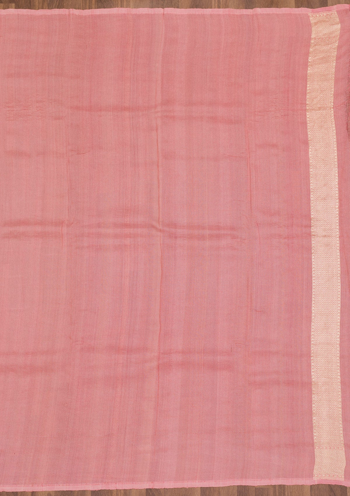 Onion Pink Zariwork Banarasi Saree