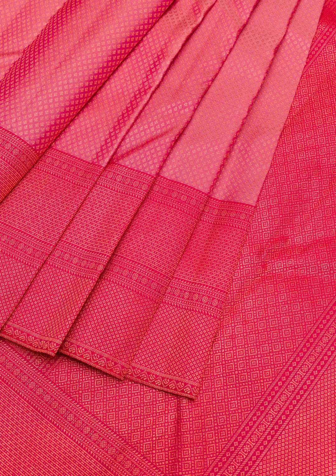 Onion Pink Zariwork Pure Silk Saree