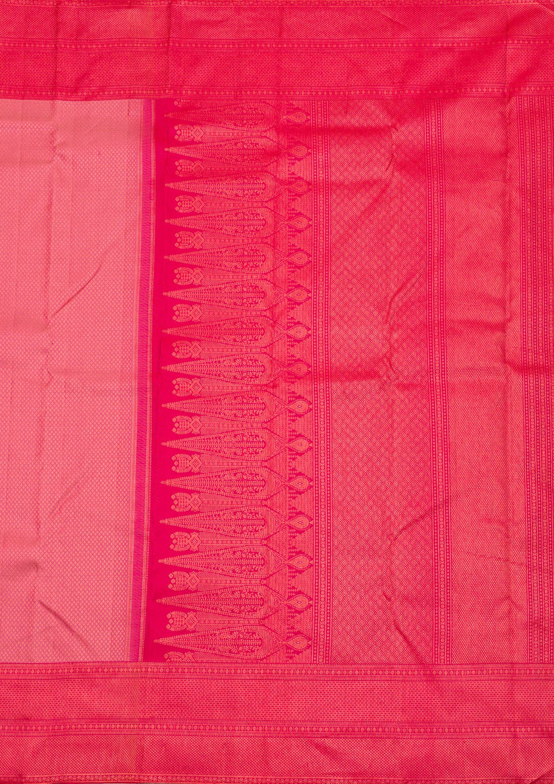 Onion Pink Zariwork Pure Silk Saree