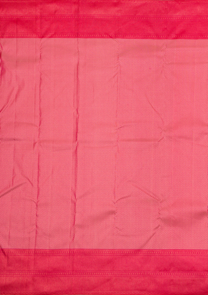 Onion Pink Zariwork Pure Silk Saree