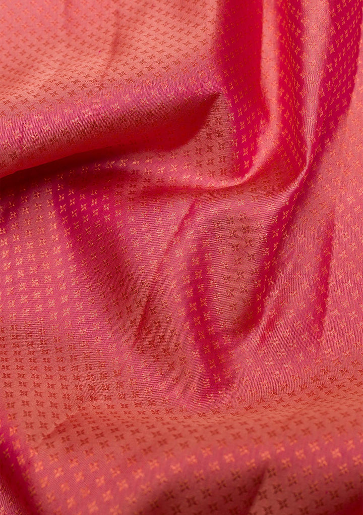 Onion Pink Zariwork Kanjivaram Pure Silk Saree