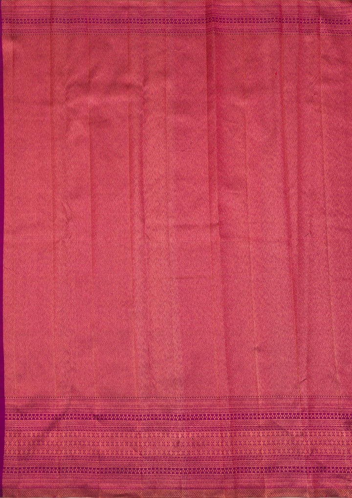 Onion Pink Zariwork Kanjivaram Pure Silk Saree
