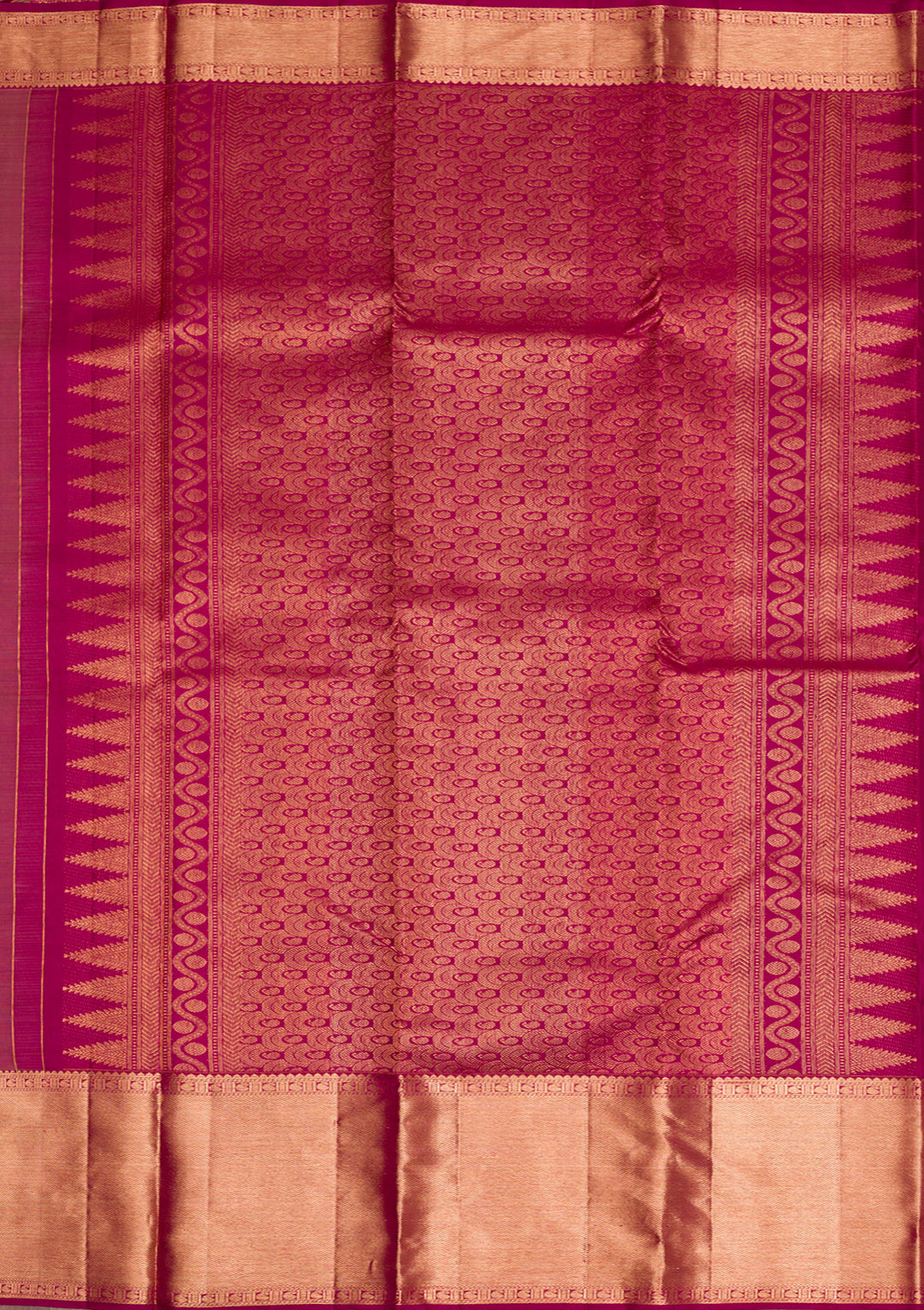 Onion Pink Gold Zariwork Kanjivaram Pure Silk Saree