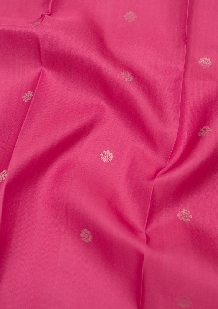 Onion Pink Zariwork Pure Silk Saree