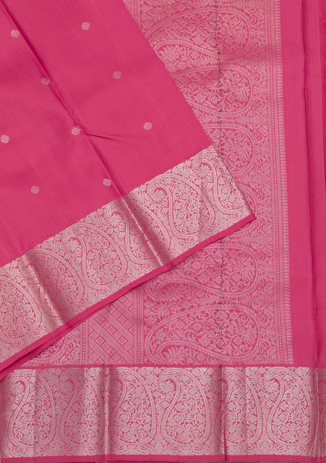 Onion Pink Zariwork Pure Silk Saree