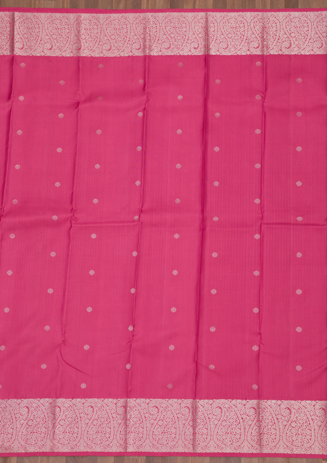Onion Pink Zariwork Pure Silk Saree
