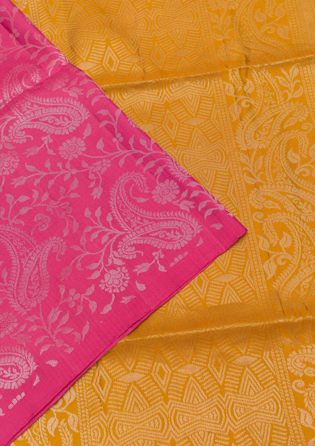 Onion Pink Zariwork Pure Silk Saree