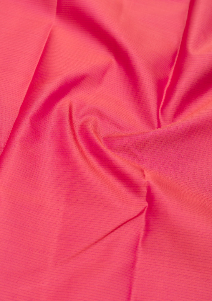 Onion Pink Zariwork Pure Silk Saree