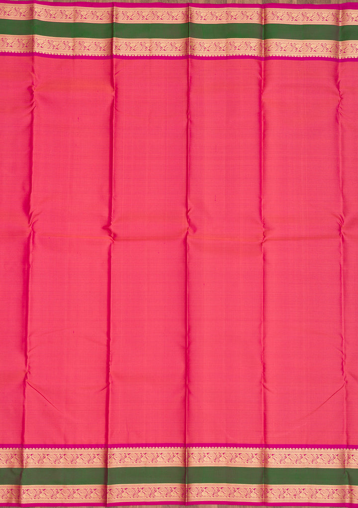 Onion Pink Zariwork Pure Silk Saree