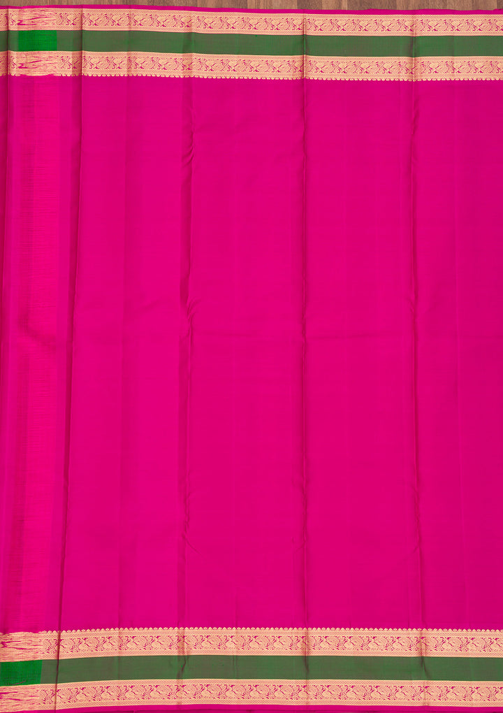 Onion Pink Zariwork Pure Silk Saree