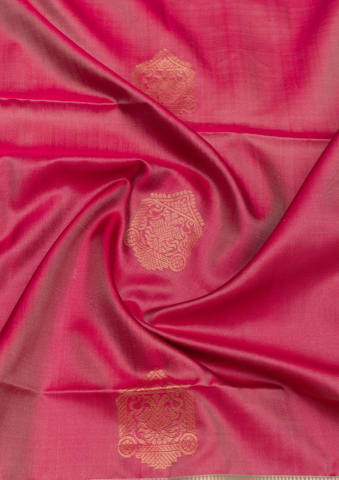 Onion Pink Zariwork Pure Silk Saree