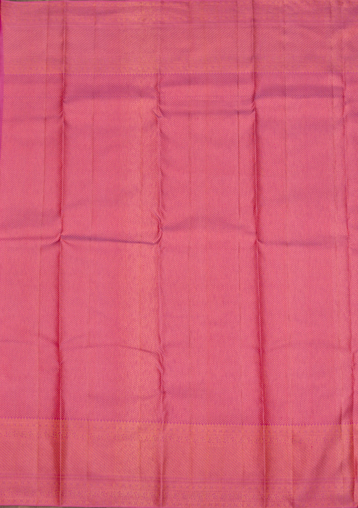 Onion Pink Zariwork Pure Silk Saree