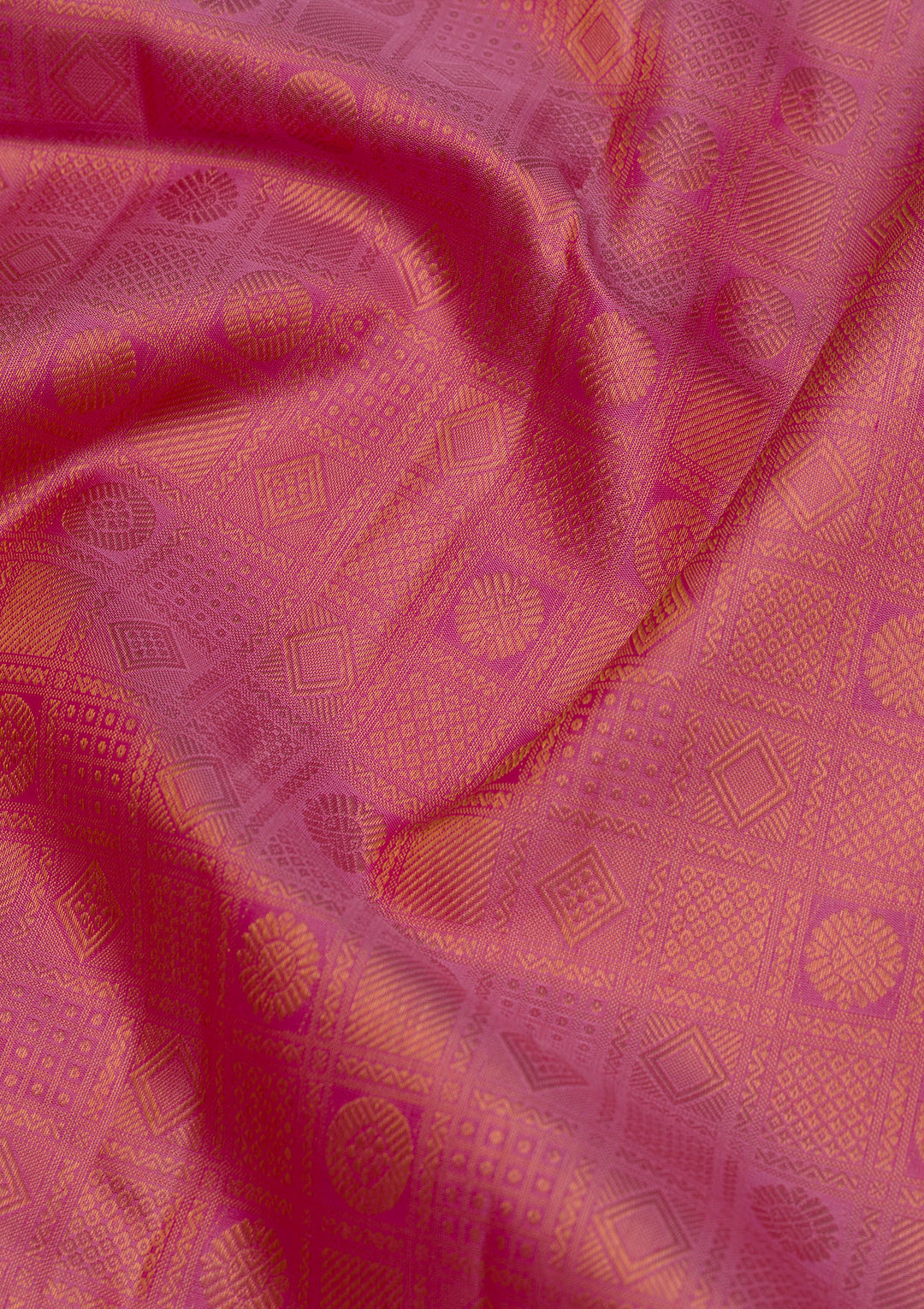 Onion Pink Zariwork Pure Silk Saree