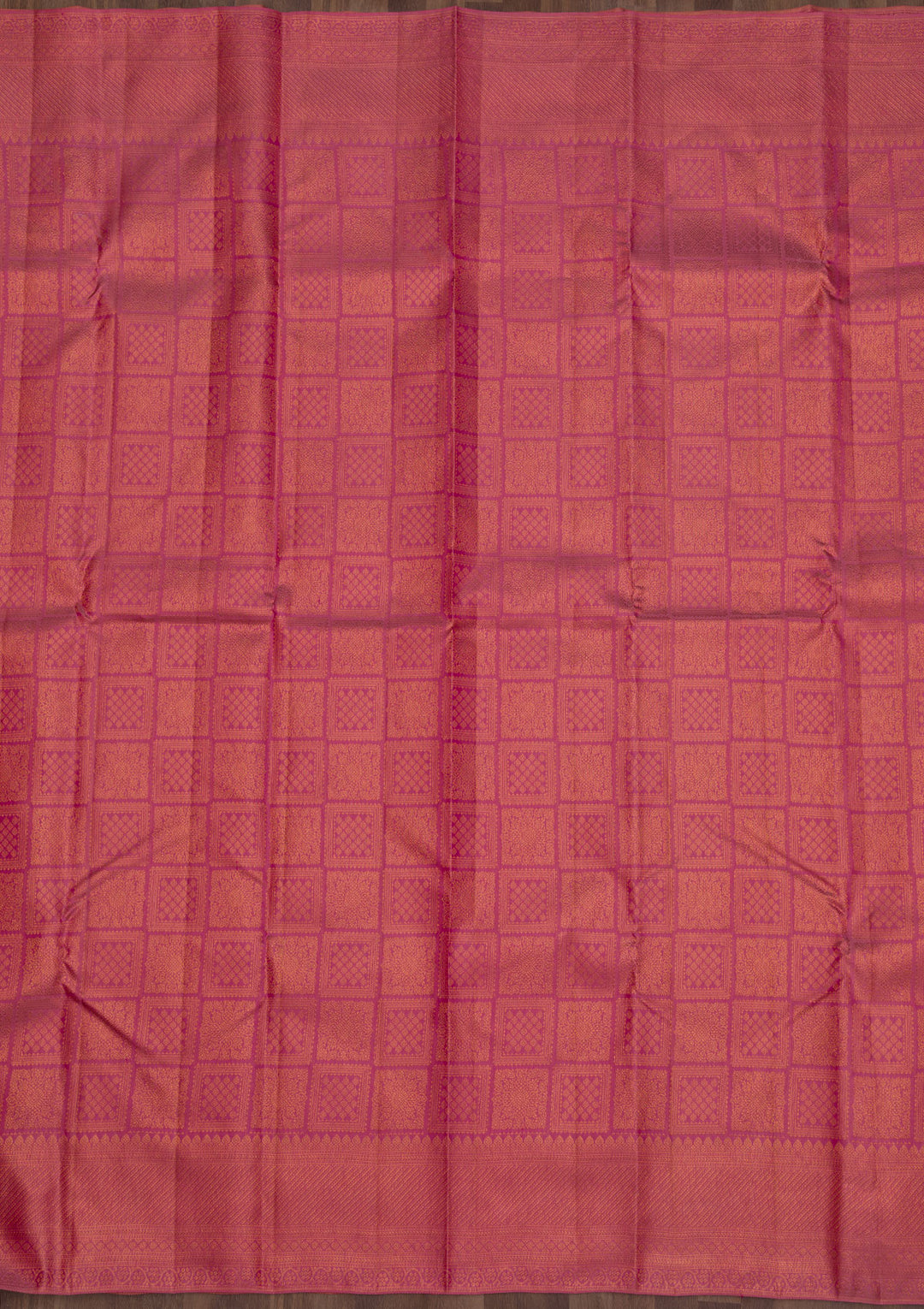 Onion Pink Zariwork Pure Silk Saree