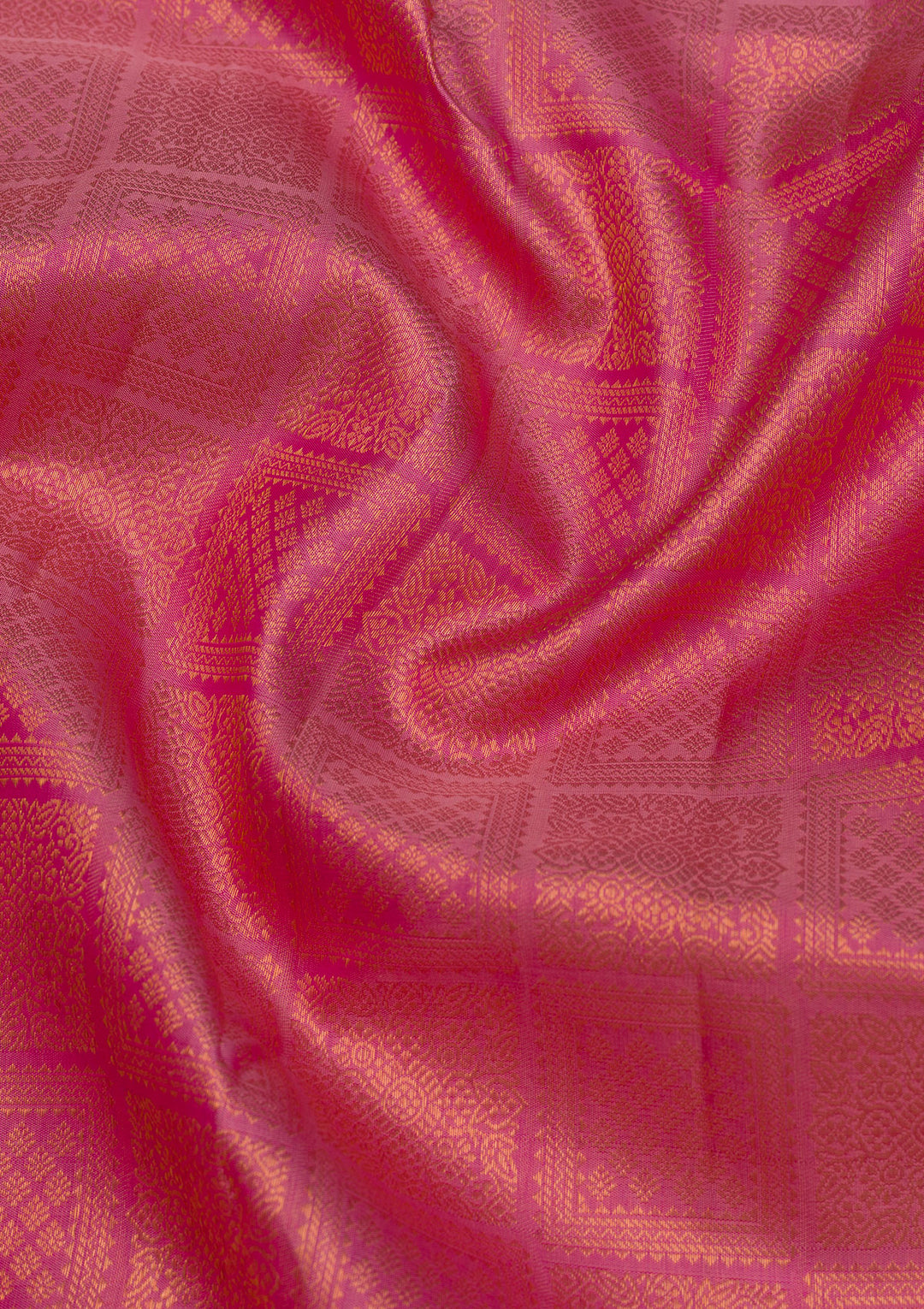 Onion Pink Zariwork Pure Silk Saree