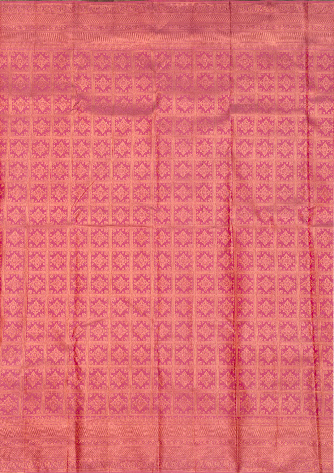 Onion Pink Zariwork Pure Silk Saree