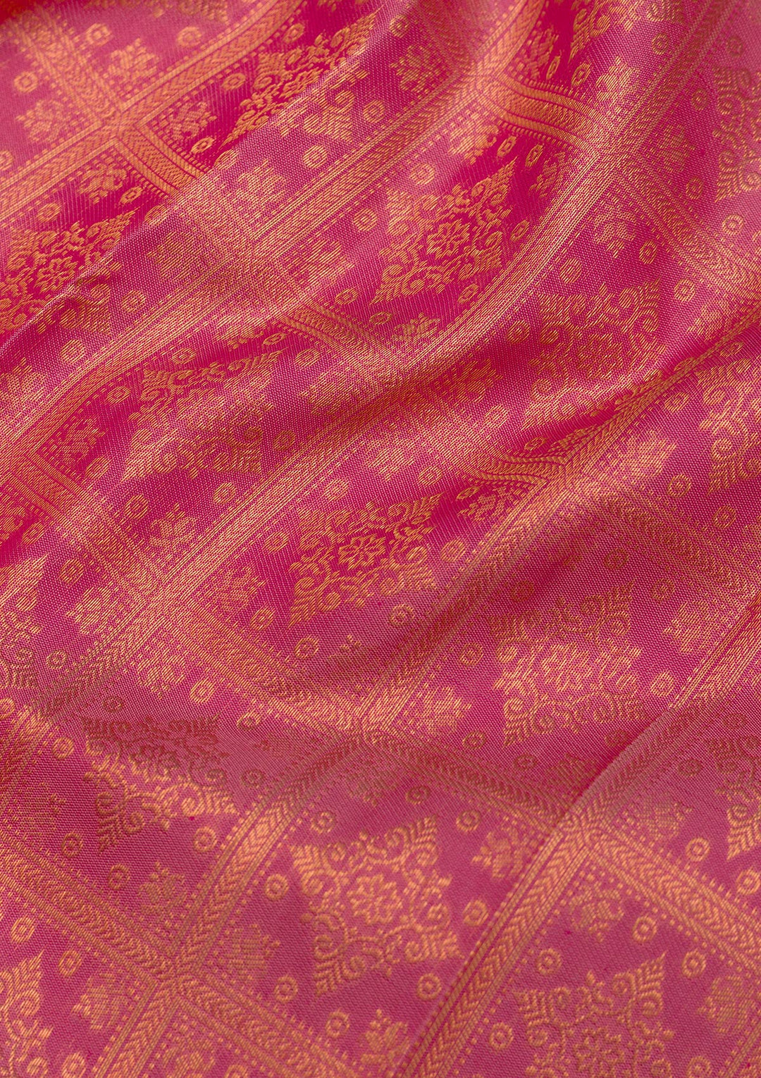 Onion Pink Zariwork Pure Silk Saree