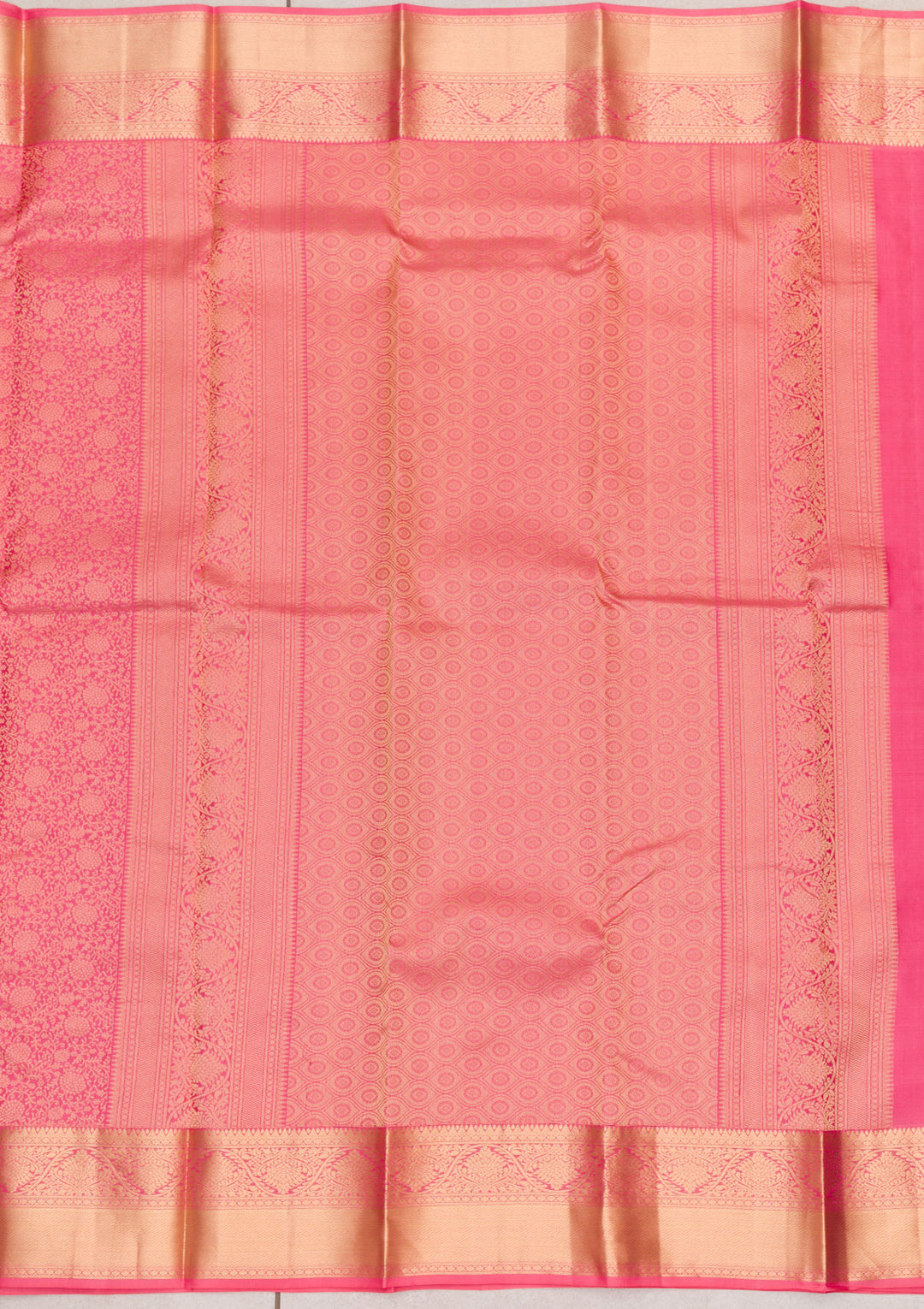 Onion Pink Zariwork Pure Silk Saree