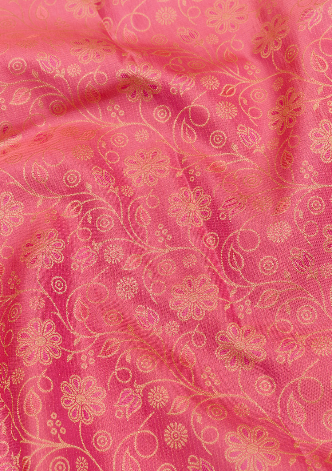Onion Pink Zariwork Kanjivaram Pure Silk Saree