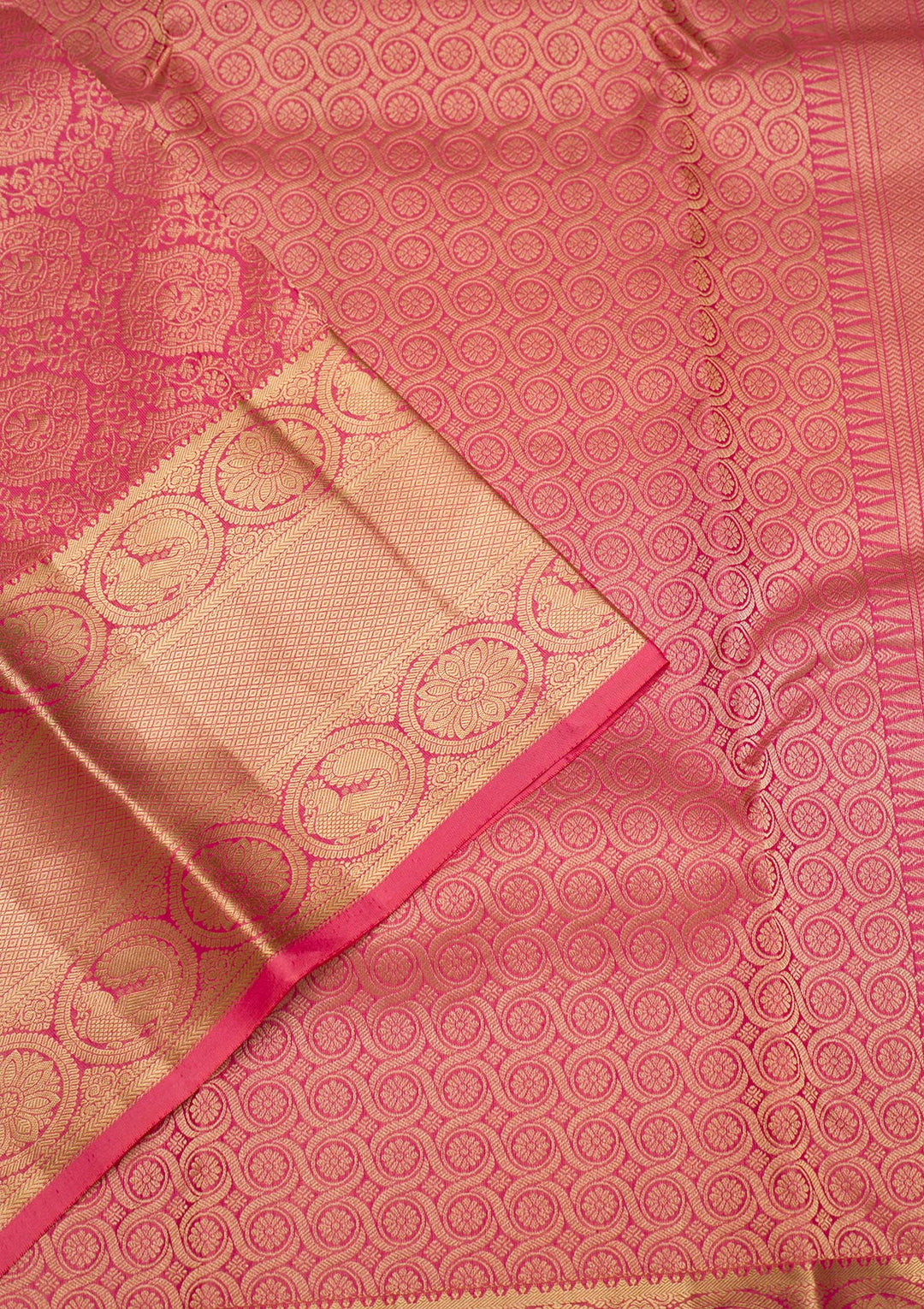 Onion Pink Zariwork Banarasi Pure Silk Saree