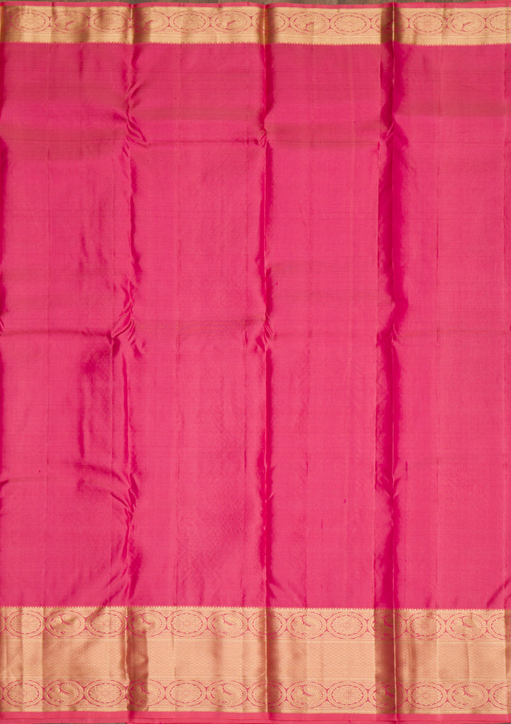 Onion Pink Zariwork Banarasi Pure Silk Saree