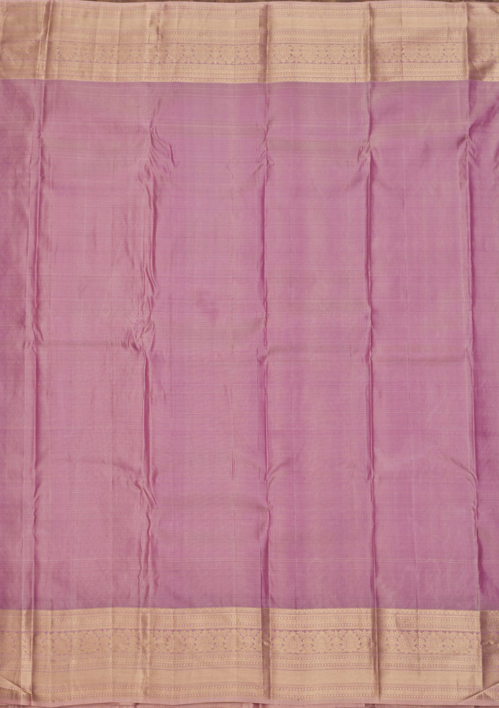 Onion Pink Zariwork Pure Silk Saree