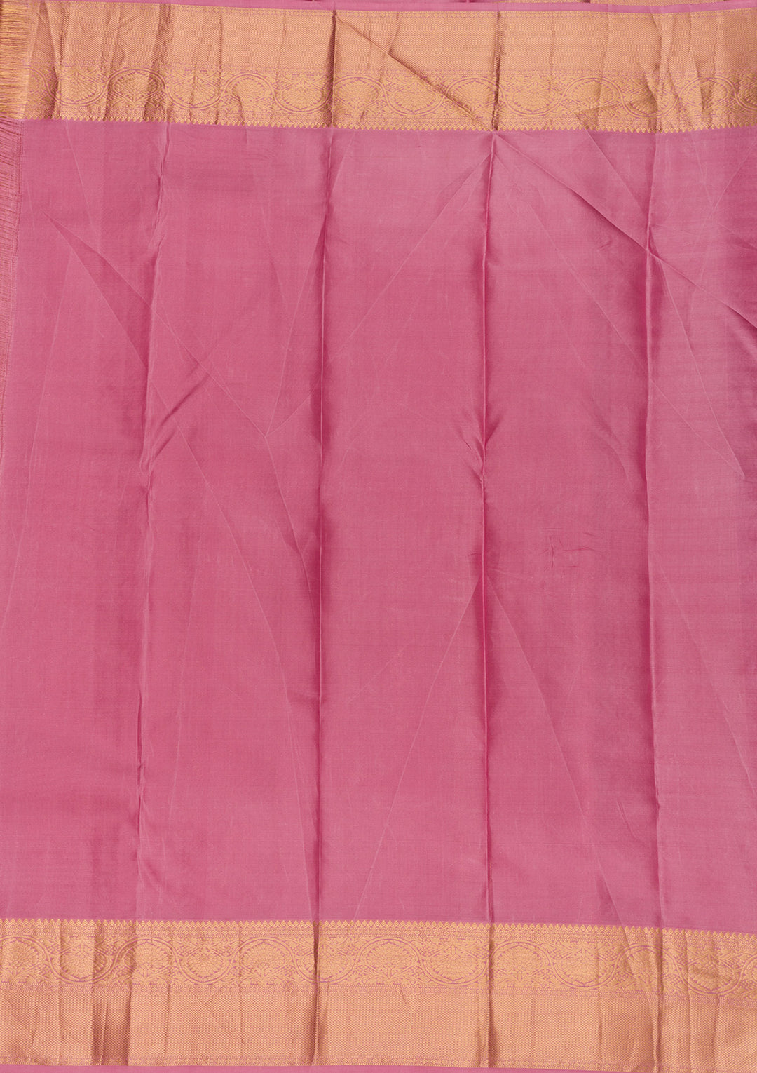 Onion Pink Zariwork Pure Silk Saree