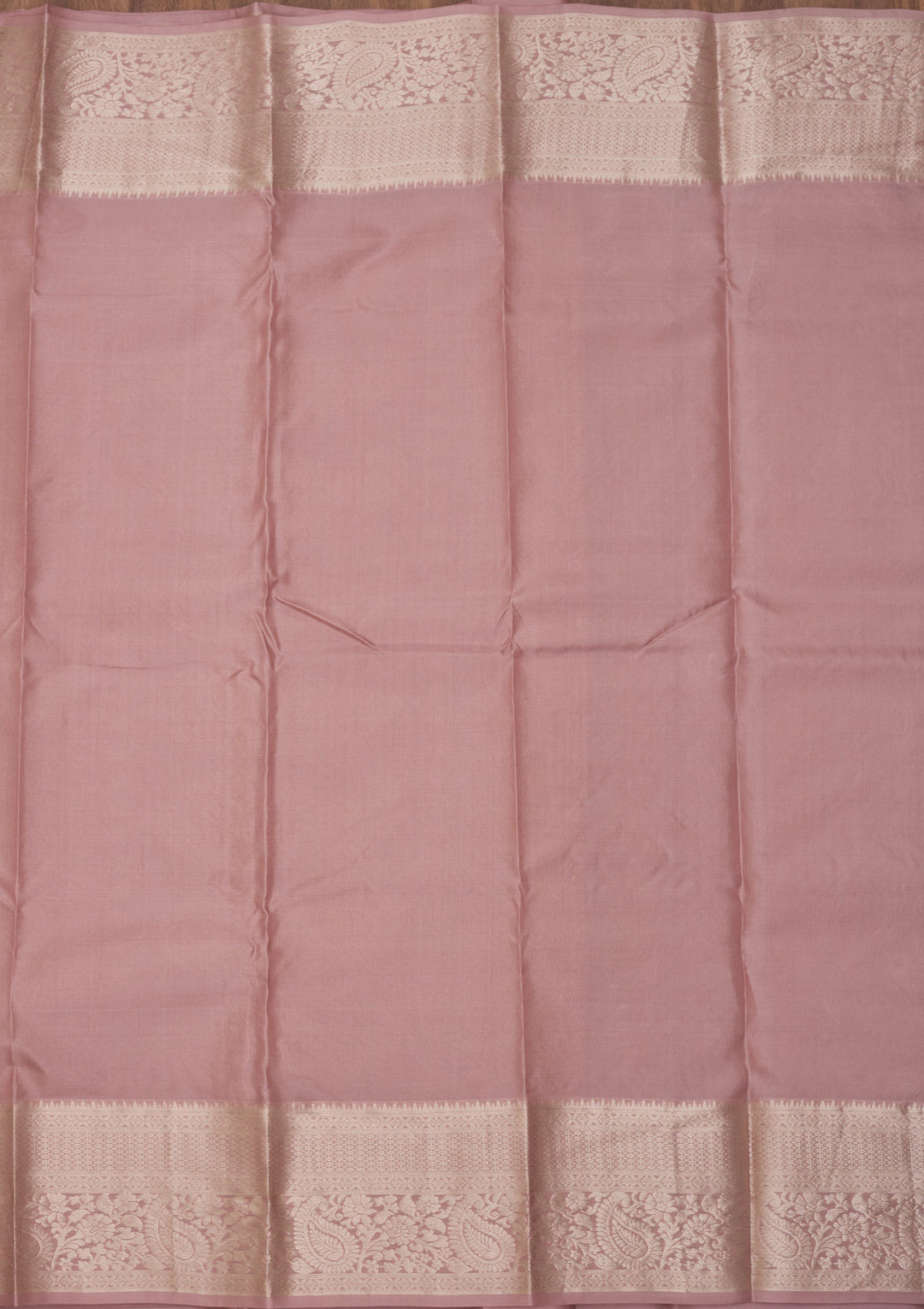 Onion Pink Zariwork Pure Silk Saree