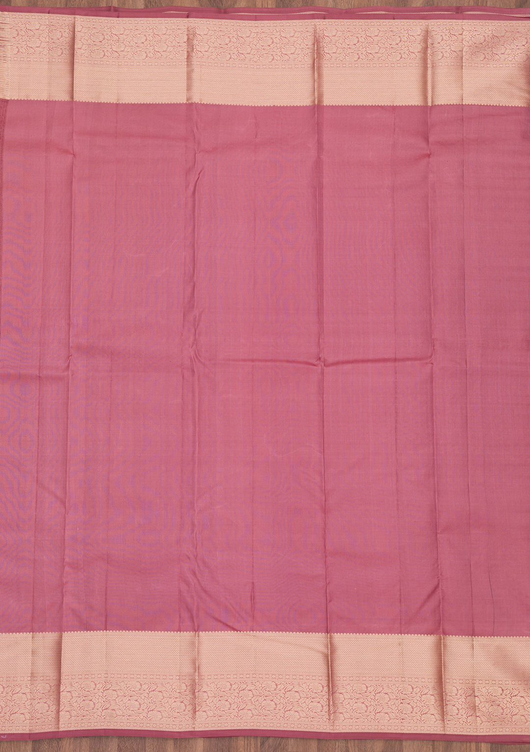 Onion Pink Zariwork Pure Silk Saree