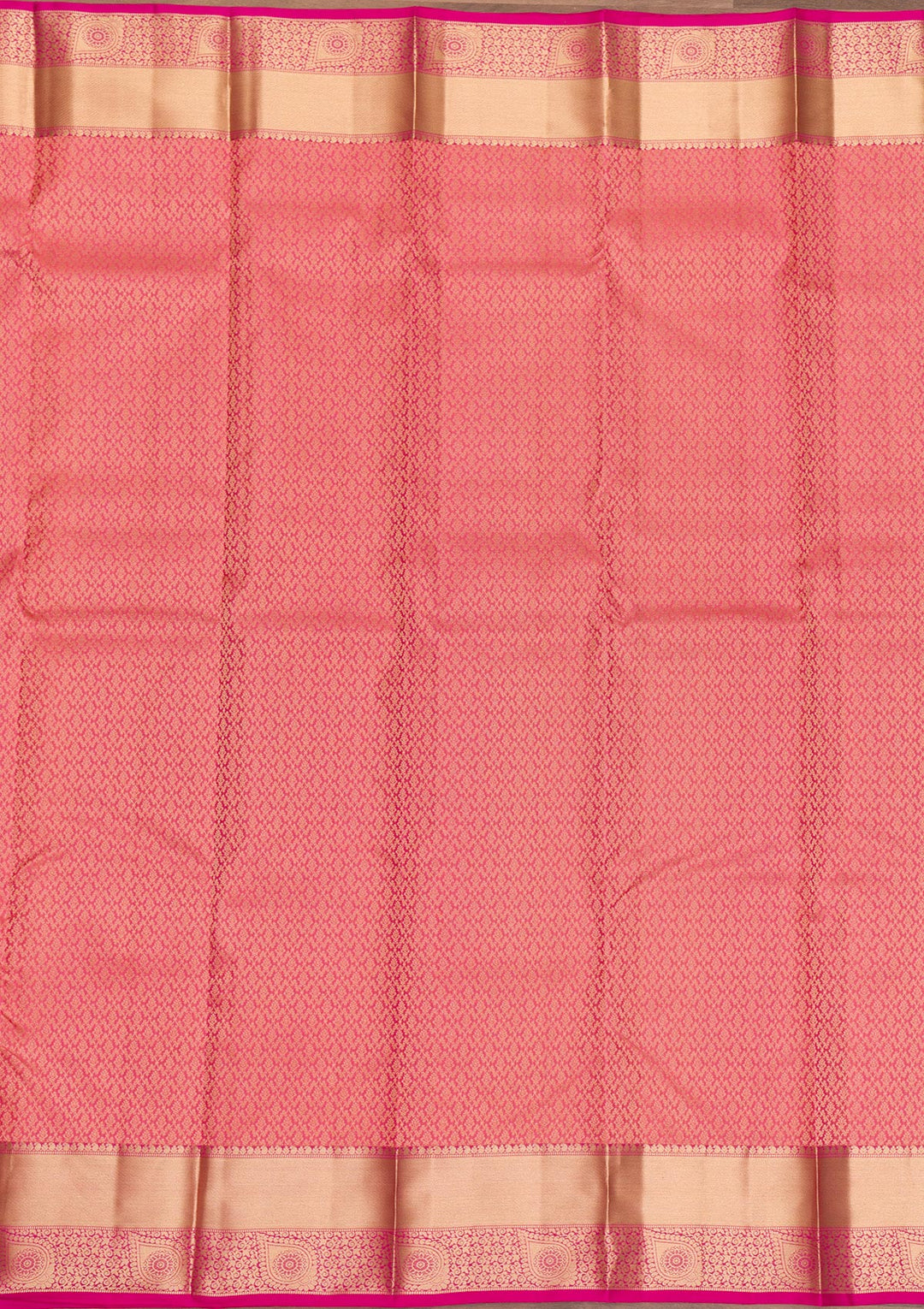 Onion Pink Zariwork Pure Silk Saree-Koskii
