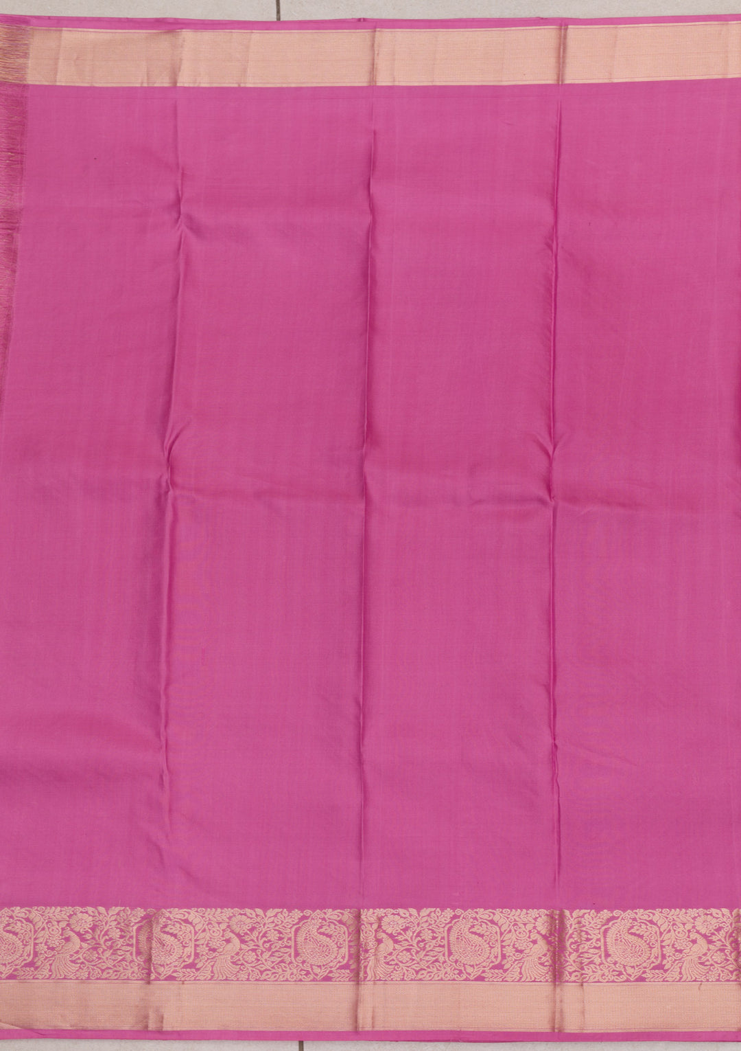 Onion Pink Zariwork Banarasi Pure Silk Saree