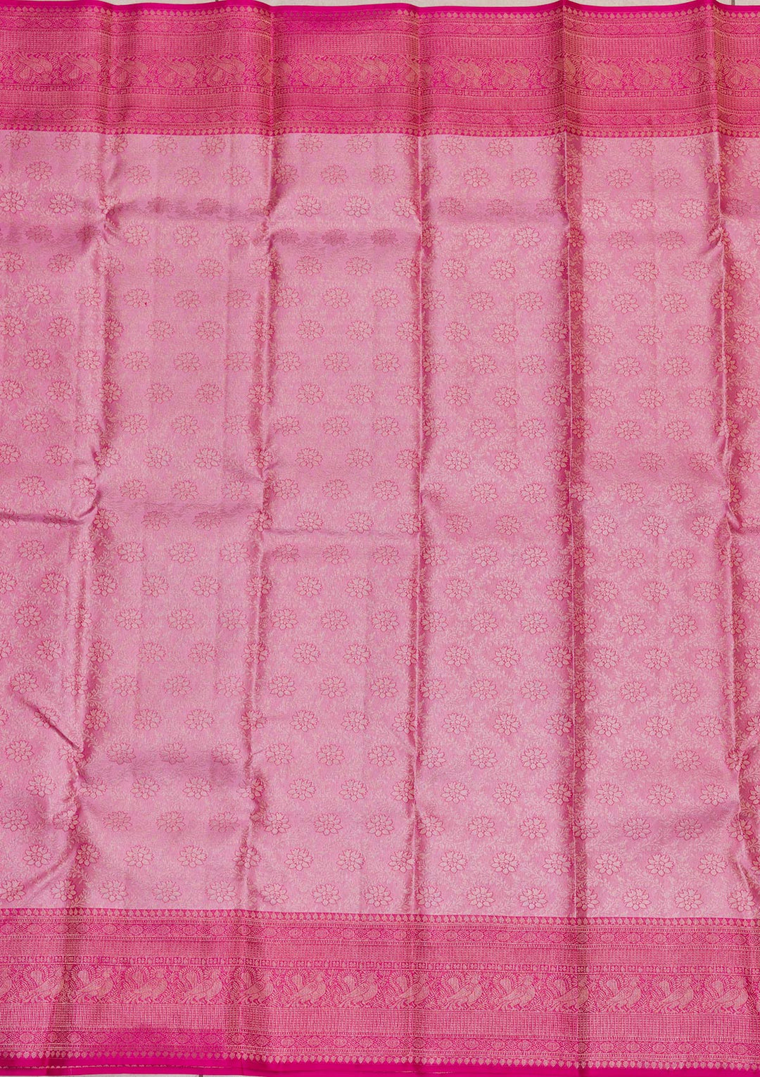 Onion Pink Zariwork Pure Silk Saree