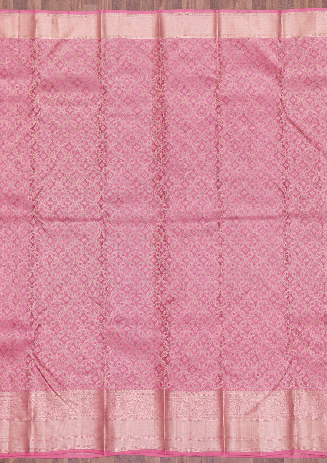 Onion Pink Zariwork Kanjivaram Pure Silk Saree
