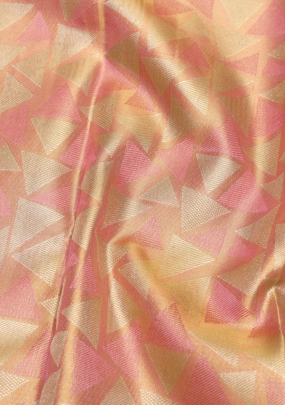 Onion Pink Zariwork Pure Silk Saree-Koskii